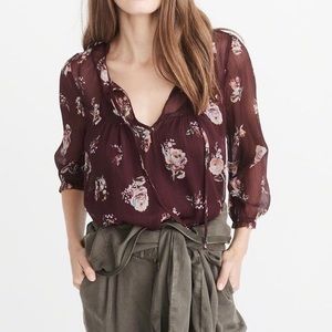 DONATED: A&F | Floral Print Blouse